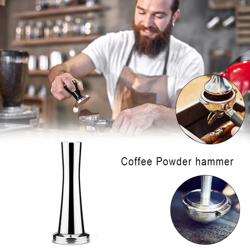 ICESTCHEF кофейные тамперы из нержавеющей стали, молоток для порошка, кофейник с плоским основанием, Аксессуары для инструментов Cafetera Barista