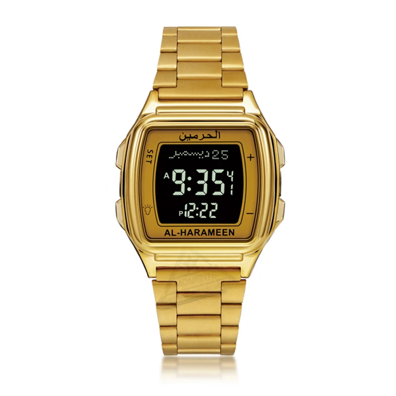 Запрограммированные для молитвы часы с азаном и компасом Кибла мусульманских Al