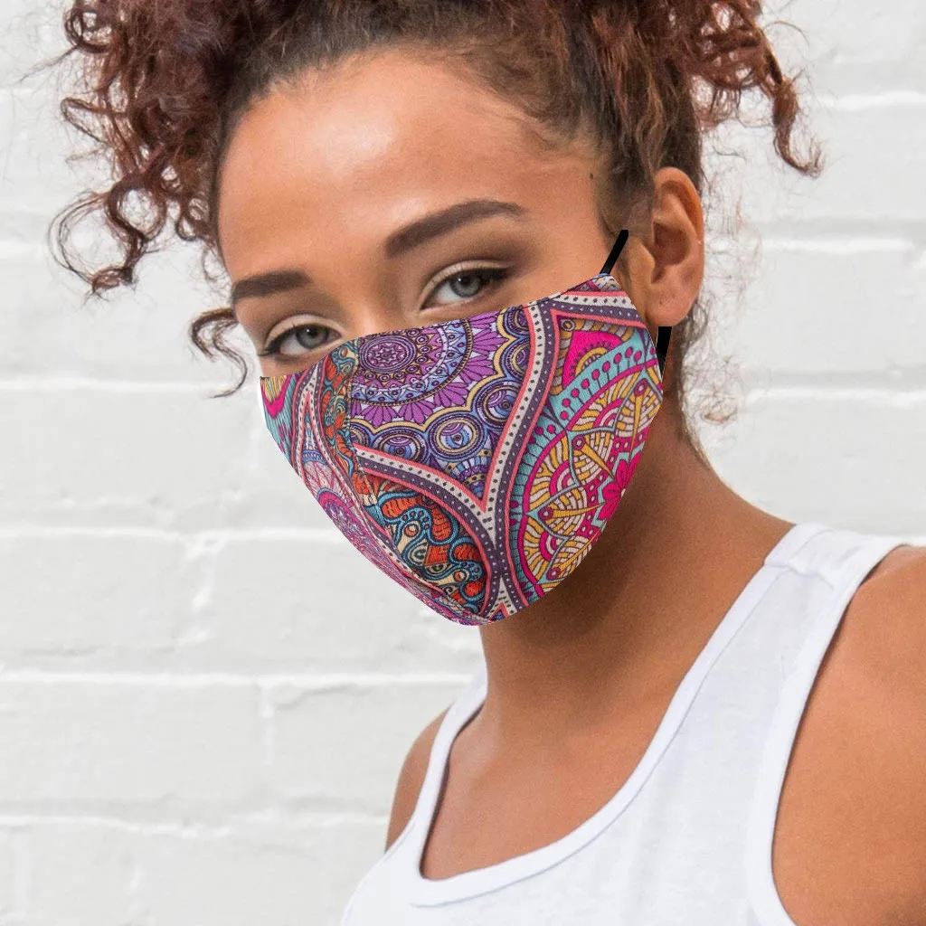 Моющаяся многоразовая маска для лица с цветочным принтом маски ацтекским