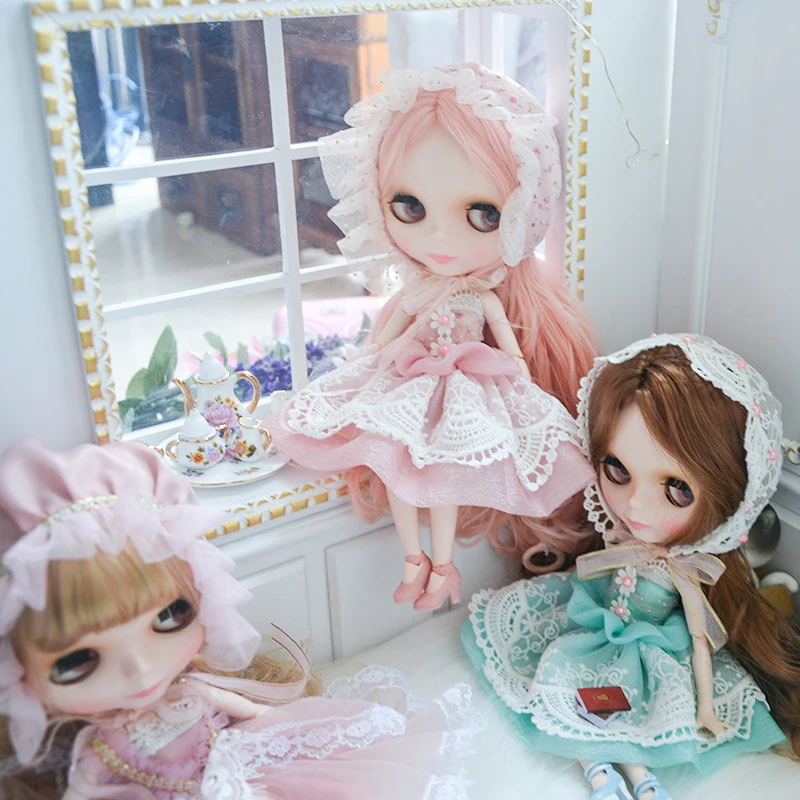 Neo Blyth Doll NBL Customized Shiny Face,1/6 BJD Ball Jointed Doll Ob24 Doll Blyth for Girl, Toys for Children NBL06