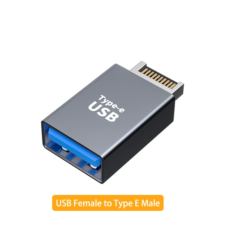 Adattatore USB 3.1 Type-E A 90° Per Pannello Frontale – NIMOMO, Gomito A 90 Gradi Per Scheda Madre