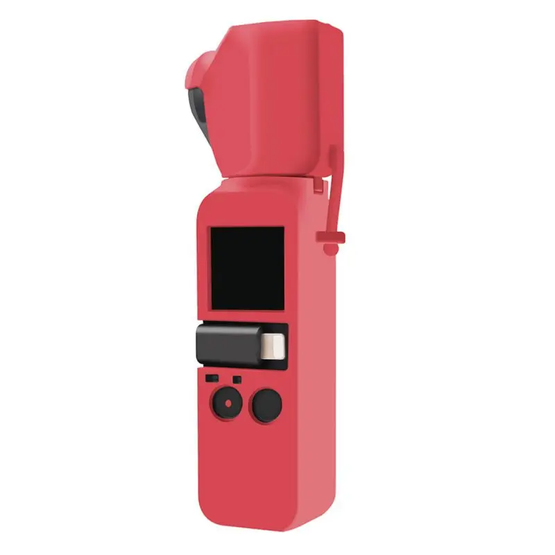 Мягкий силиконовый чехол для камеры, крышка для DJI OSMO, карманный карданный шарнир с ремешком на руку, защитный капот, защитный чехол