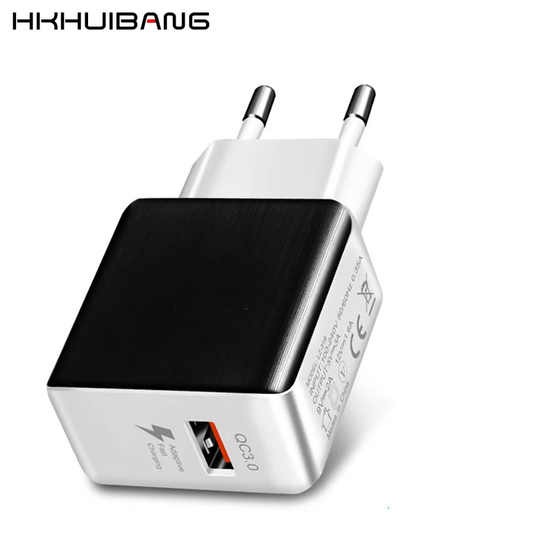 Быстрое зарядное устройство HKHUIBANG usb QC3.0 для iPhone/ Samsung / Huawei/Xiaomi/быстрое настенный