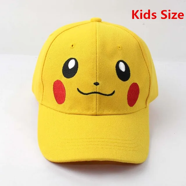 Hats Аниме карманный монстр Покемон Пикачу шапка для косплея Kawaii демо хлопок спортивные бейсболки солнцезащитные шляпы для путешествий Кепки s регулируемый - Цвет: Hats