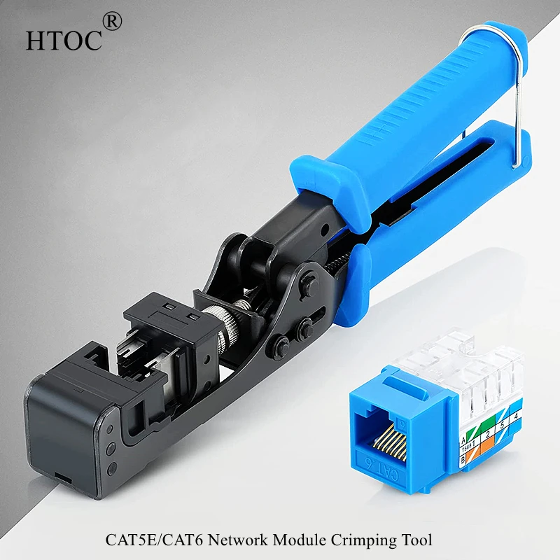 HTOC Network Module Wire Cutter RJ45 Module Frame Wire Cutter Tool Termination  For 4-Pair UTP Jacks （Suitable for 90° module） line toner tracer