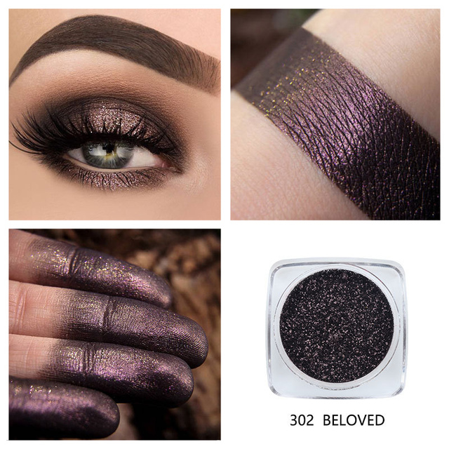12 Color Glitter Pigment Eyeshadow Long Lasting Shiny Eye Shadow Makeup Palette Waterproof Easy To Color Shimmer Shadows