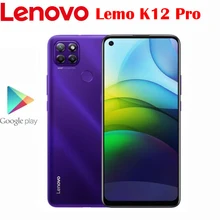 Original Official New Lenovo Lemo K12 Pro Smartphone 6.8inch 1640x720P Snapdragon662 Octa Core 64.0 Rear Camera 6000Mah Battery