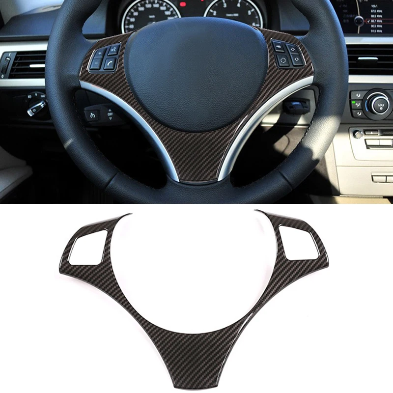 

Chrome ABS steering wheel button switch trim cover decorative frame sticker accessories for BMW 3 Series E90 E91 E92 2005-2012