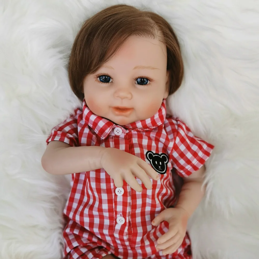Bebe Reborn Dolls 20 inch Reborn Baby Doll Soft Vinyl Silicone Newborn Doll reborn bonecas toys for Children Gifts