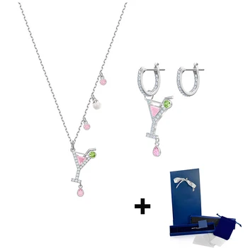 

Original NO REGRETS Cocktail Interesting and Charming Fashion Female Necklace Earrings DIY Ladies Jewelry Free Shipping 5457661