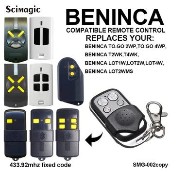 

2pcs BENINCA TO GO 2WP BENINCA TO GO 4WP garage door remote control remote controller transmitter remote garage BENINCA 433mhz