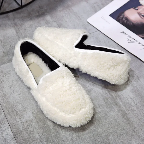 Women's Boots Autumn Lace Up Plush Booties Ladies Low Heels booties Boots-women Round Toe Shoes Winter Footwear Clogs Platform - Цвет: 2