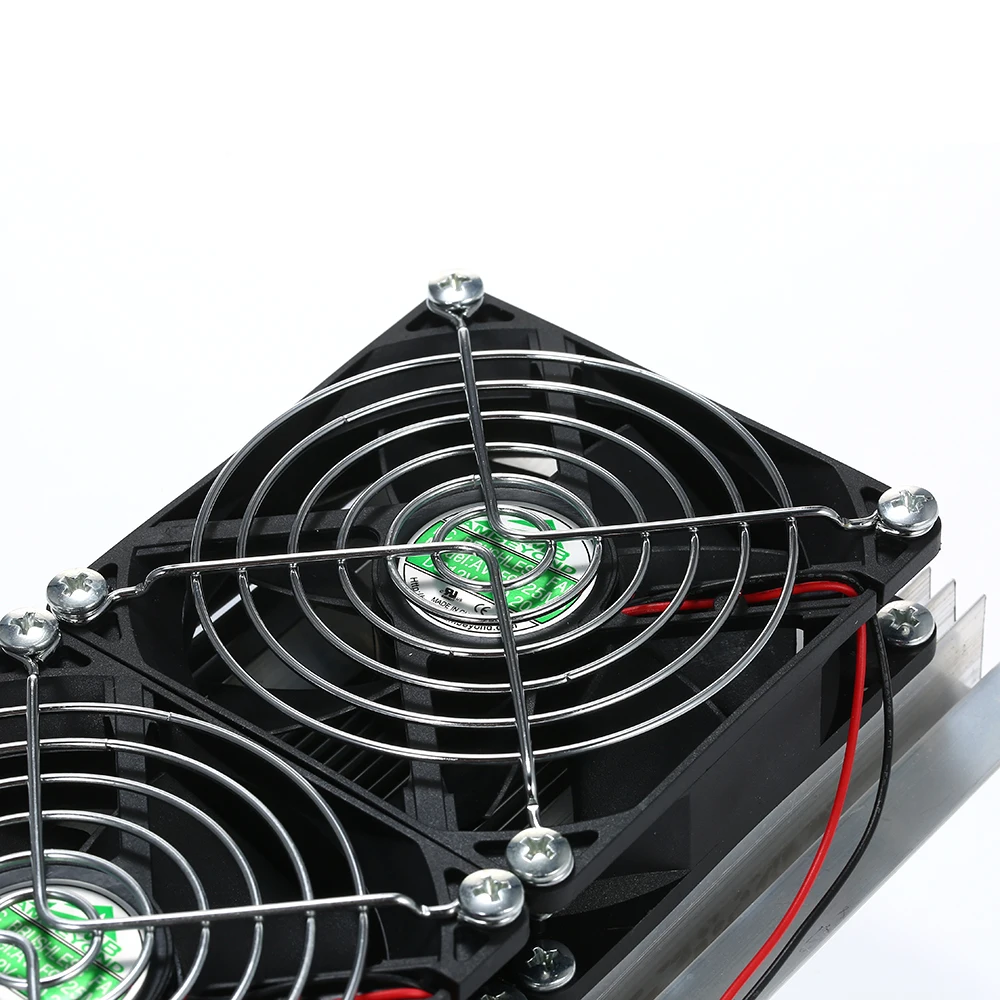 Fan Fittings 180W Trinuclear Thermoelectric Peltier Refrigeration Air Cooling System Kit Cooler 3x Fan