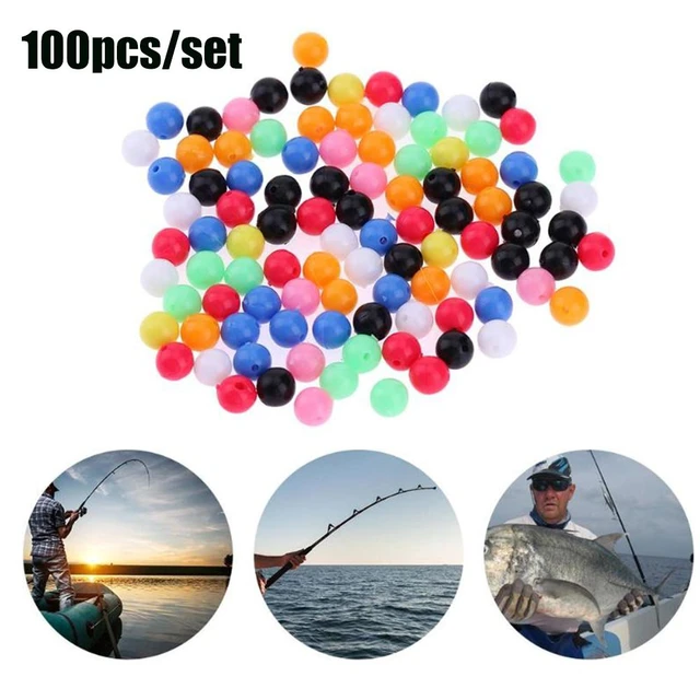 100pcs/pack Round Mixed Color PE Plastic Stopper Beads for Carp Fishing Rig  Fishing Beads Fishing Lures Tackle Accessories - AliExpress