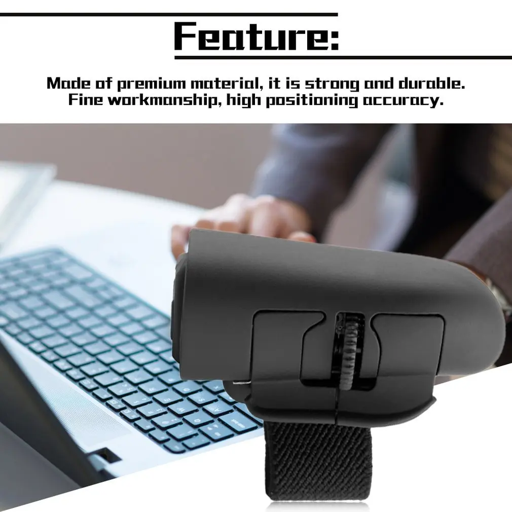 Universal 2.4GHz USB Wireless Finger Rings Optical Mouse 1600Dpi For All Notebook Laptop Tablet Desktop PC 4 Colors Optional