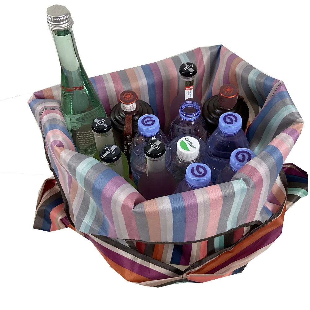 Foldable Shopping Bag Reusable Grocery Bag Tear-Proof Nylon Bag Suitable For Grocery Recycling Gift Bag Large