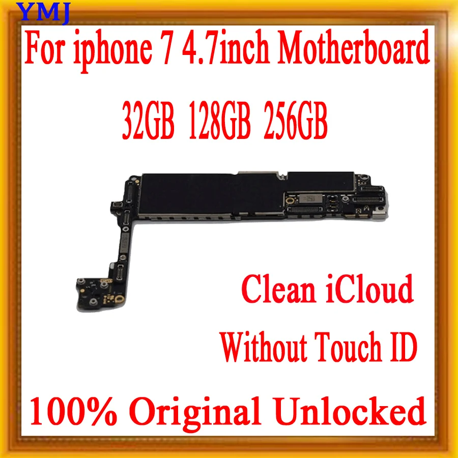 32 Гб 128 ГБ 256 для iphone 7 материнская плата с сенсорным ID/без сенсорного ID 100%