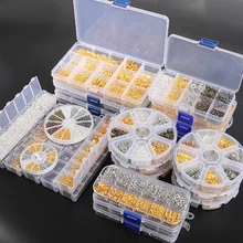 Смешанные стили DIY ювелирных изделий материал Бусины Серьга в виде чашечки крючок прыгающее кольцо крючок булавка коробка наборы для изготовления ювелирных изделий