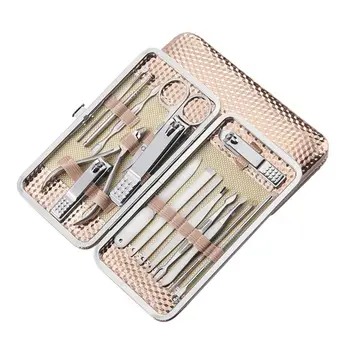 

2020 Professional Nail Care kit Manicure Grooming Set with Travel Case