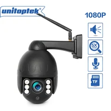 Мини PTZ wifi IP камера 1080P 5X ZOOM Открытый водонепроницаемый купол беспроводной Onvif IP камера 2MP ночное видение камера безопасности просмотр приложения