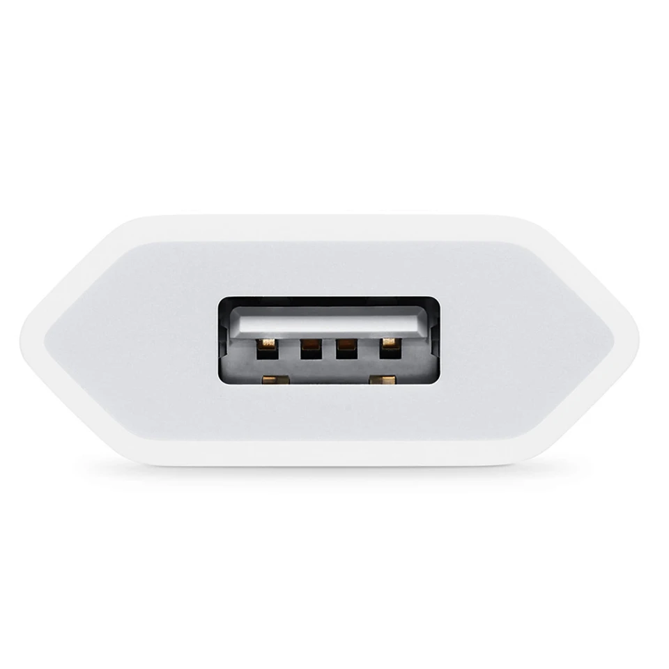 Apple 5 Вт USB адаптер питания ЕС вилка конвертер быстрое зарядное устройство европейская вилка адаптер для iPad/iPhone 5/6/7/8/X/11 Pro/APPLE watch