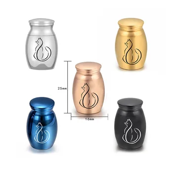 

Mini Cremation Urns Pet Cat Funeral Urn for Ashes Keepsake Small 25x16mm/Medium 30x40mm