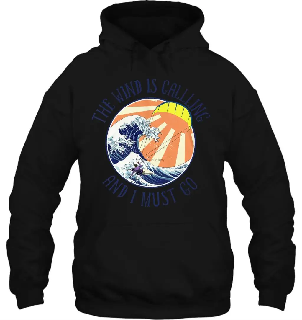 Мужская толстовка с капюшоном The wind is call Kitesurfing женская уличная одежда