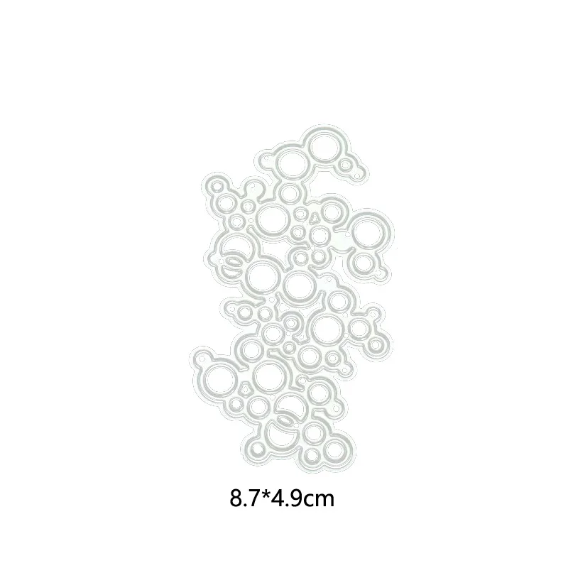 

Metal Cutting Dies Circle Stencil Craft DIY Paper Cutter Cutting Dies Bubble Frame Photo Album Stamping Scrapbook Home Decor