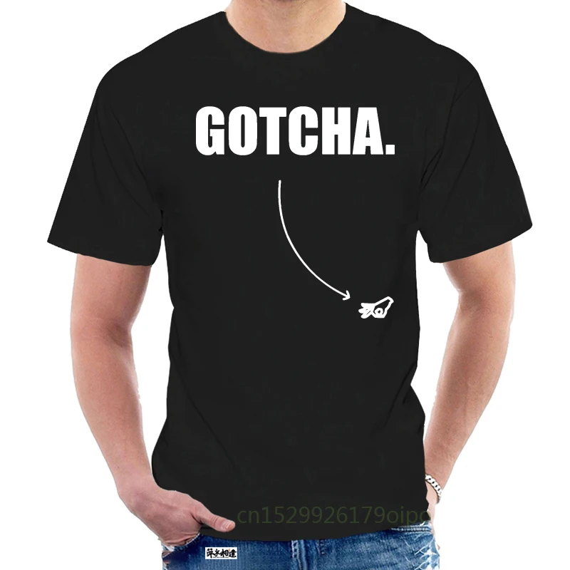 Футболка Gotcha Meme Finger Circle Game Мужская брендовая футболка с коротким рукавом на заказ