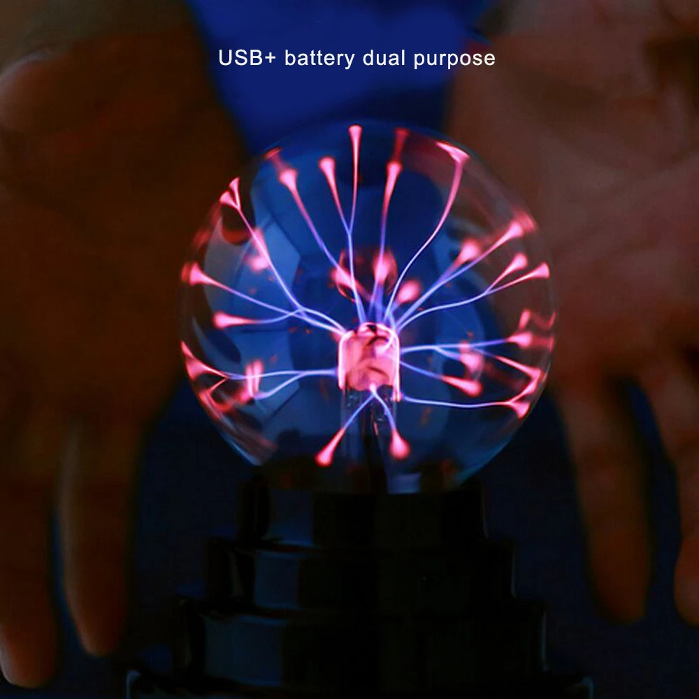 Плазменный шар волшебная луна лампа USB Электростатическая Сфера Лампа сенсорная