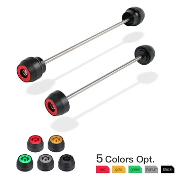 

H2CNC Motorcycle Aluminum Delrin Motorcycle Front Rear Axle Sliders for KAWASAKI Z650 NINJA 650 Z650