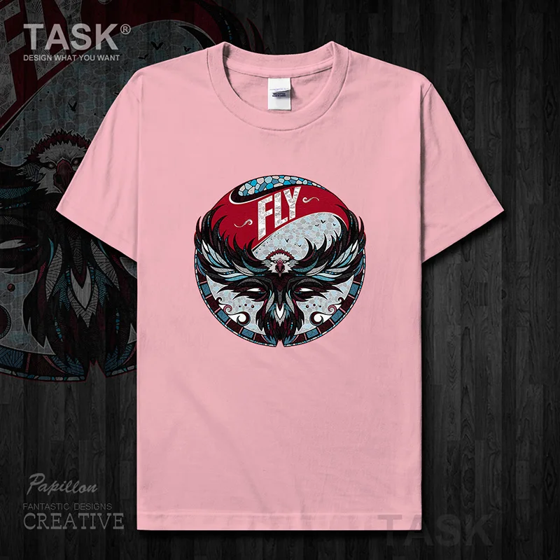 Футболка мужская с забавным принтом круглым вырезом и коротким рукавом