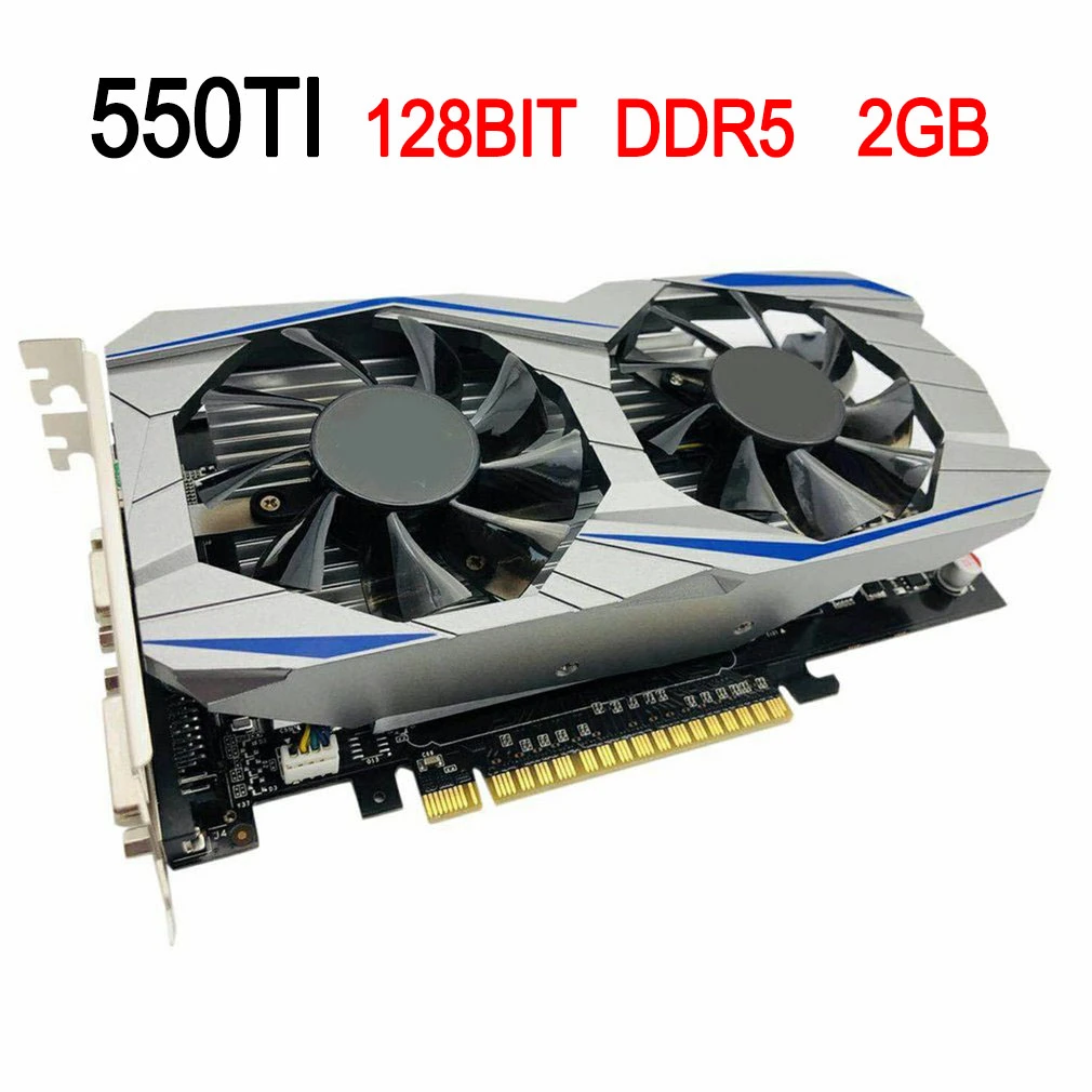 display card for pc Hot Newest Video Card Game Accessories Plastic 7680 X 4320 550TI 2G 128Bit DDR5 550 Ti Desktop Computer Components Fast Delivery gpu pc