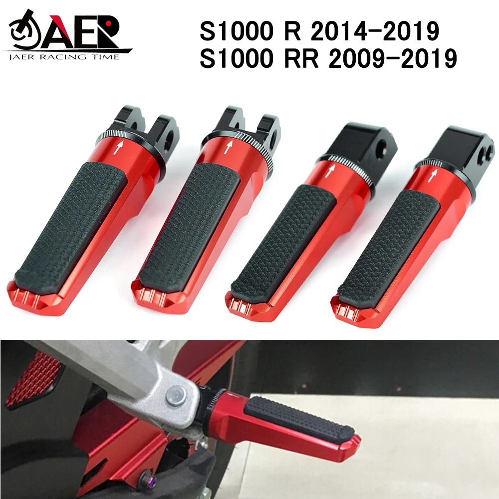 

Motorcycle Footrests Foot pegs Rear Front for BMW S1000 RR S1000RR 2009-2019 S 1000 R S1000R 2014-2019