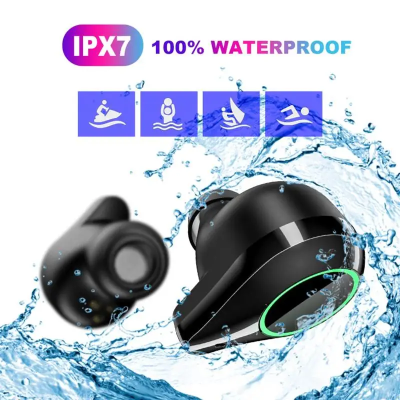 LEORY T9 Wirsless Bluetooth Earphone Smart Touch Control 7000mAh Power Bank Earbuds Stereo Bass Waterproof Headset with Mic LEORY T9 Wirsless Bluetooth Earphone Smart Touch Control 7000mAh Power Bank Earbuds Stereo Bass Waterproof Headset with Mic