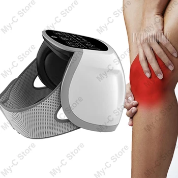 

Cold Laser Knee Massager. Knee Pain Reliever. Electric Knee Care heating vibrating LED laser light therapy