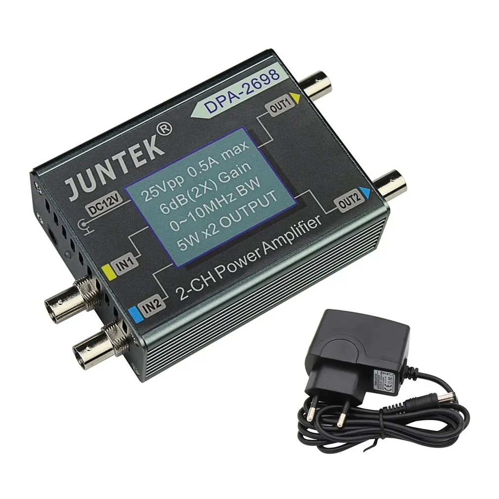 

DPA-2698 High Power Dual Channel DDS Function Signal Generator Power Amplifier DC Power Amplifier 0-10MHz EU/US Plug