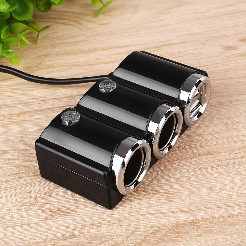 Мульти разветвитель автомобильного прикуривателя двойной USB зарядное устройство с двойным переключателем