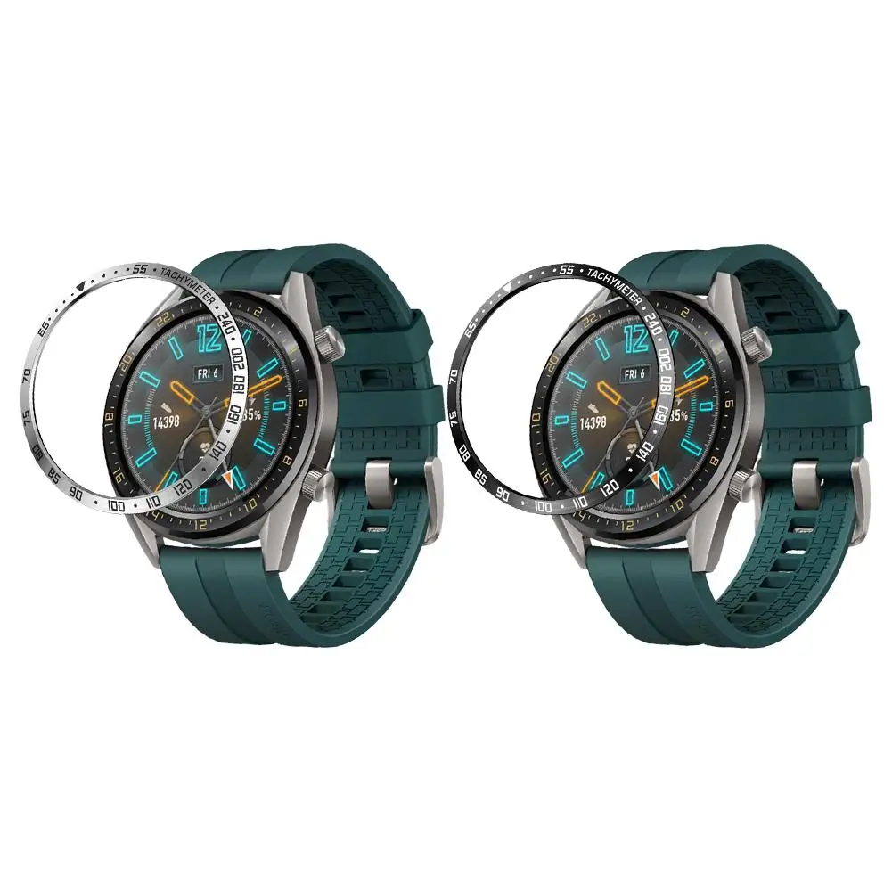 Funda adhesiva de anillo para Huawei Watch GT 2, 46MM, antiarañazos, Metal,  accesorios de lujo para reloj inteligente|Accesorios inteligentes| -  AliExpress