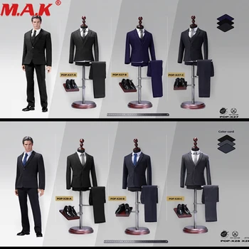 

Poptoys X27/X28 1/6 Male Figure Advanced Readymade British Gentleman Western-style Clothes Suit Shoes set for 12'' figure body