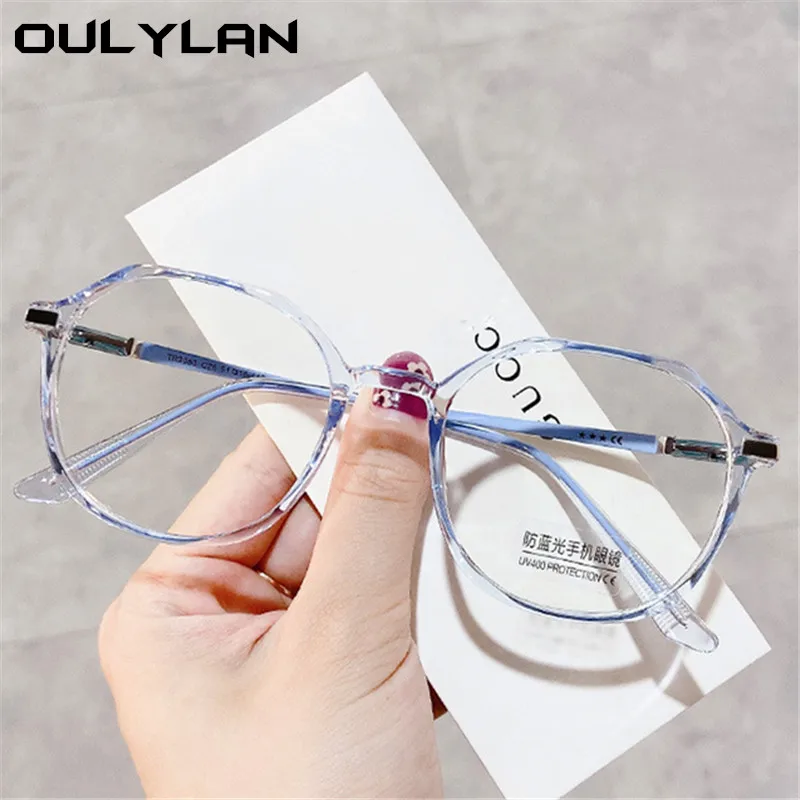 Anti-blue Light Finished Myopia Glasses Women Men Nearsighted Eyewear Student Prescription Glasses