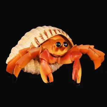 

Sea Lifes Hermit Crab Animal Static Model Toy Ocean Life Simulation Figure Educational Toy for Kids Gift