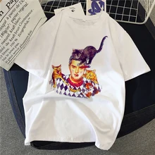 Best Price Graphic tees tops Lead singer of rock queen tshirts women funny t shirt white Tops casual short Camisetas Mujer_T-Shirt