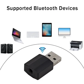 

USB Bluetooth 5.0 Music Transmitter Receiver Headphone Speaker Soundbox Wireless Audio Adapter for iPad Computer TV