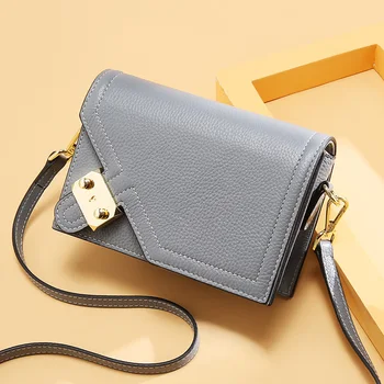 

Fashion Brand Women Bag Genuine Leather Messenger Bag Designer Chain Shoulder Crossbody Bag Flap Bag Women Handbag Bolso Mujer