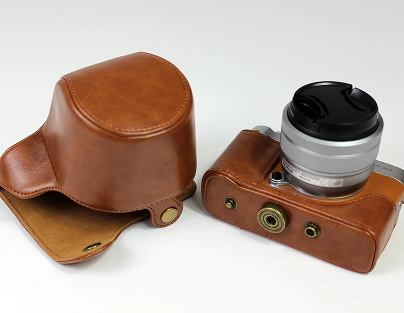 Сумка для камеры из искусственной кожи чехол для Fujifilm Fuji X-A7 XA7 X-A5 X-A20 xa5 xa20 XA10 15-45 мм крышка объектива с плечевым ремнем