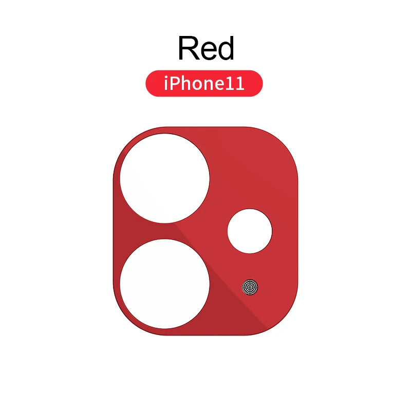 Joyroom защита для задней панели объектива камеры для iPhone 11 Pro защита для камеры защитное закаленное стекло для iPhone 11 Pro Max - Цвет: Red For iP 11