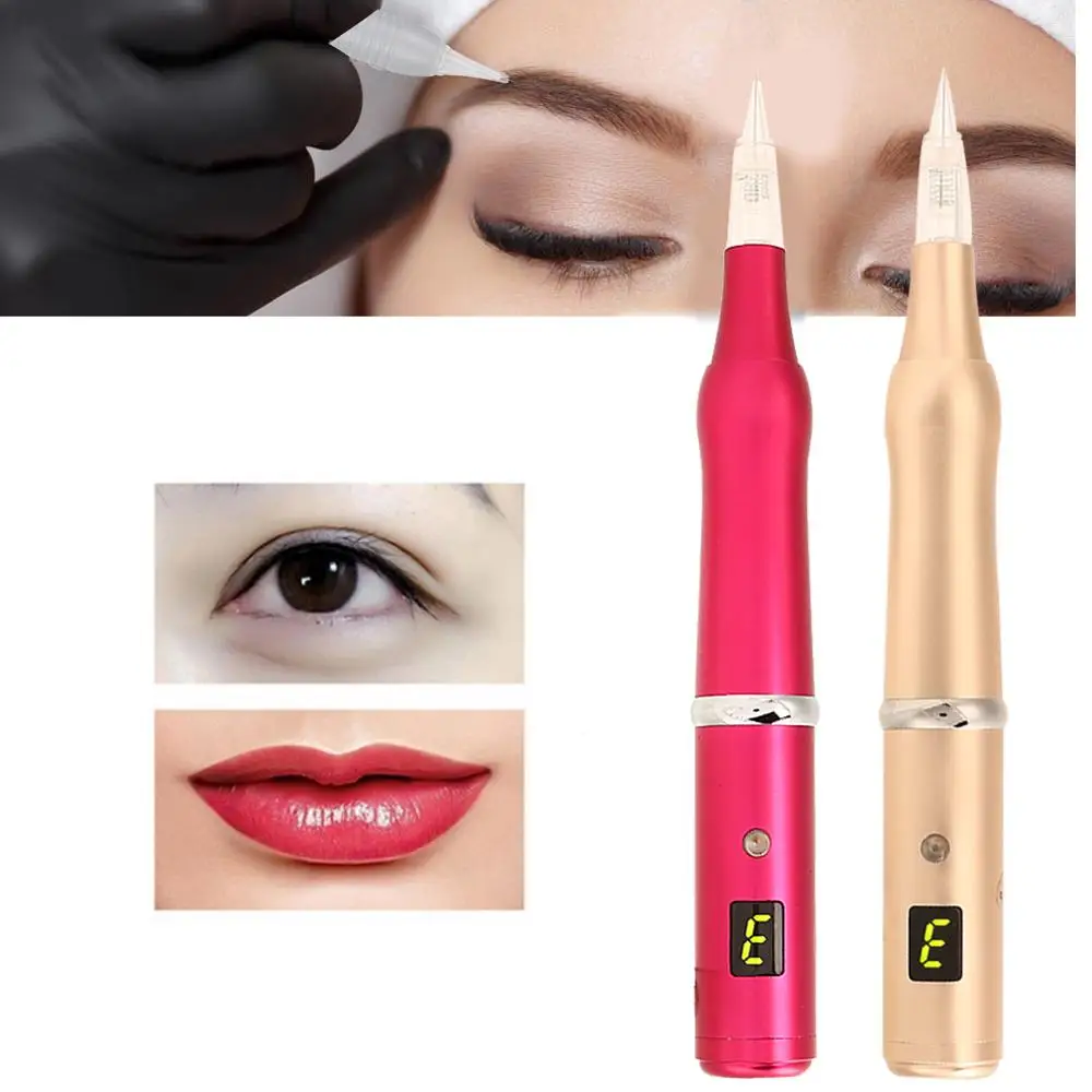 

Dual Use Electronic Rotary Tattoo Machine Semi Permanent Makeup Machines Eyebrow Eyeliner Lip Tattoo Microblading Pen Gun Supply