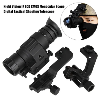 

Monocular Scope Shooting Telescope CMOS Hiking Auto Gated Camping IR LCD Night Vision Digital Tactical Brightness Adjustable