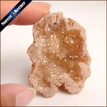 

Irregular Natural Stone Pendulum Gold Plating Rainbow Crystal Druzy Pendants Sparkling Charms Necklace For Jewelry Making YS907